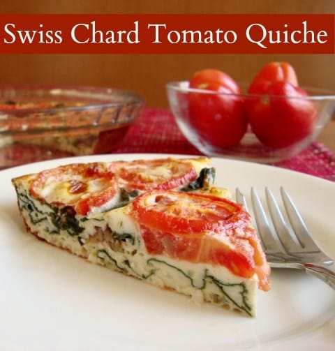 Swiss Chard Tomato Quiche Recipe - Real Food Deals