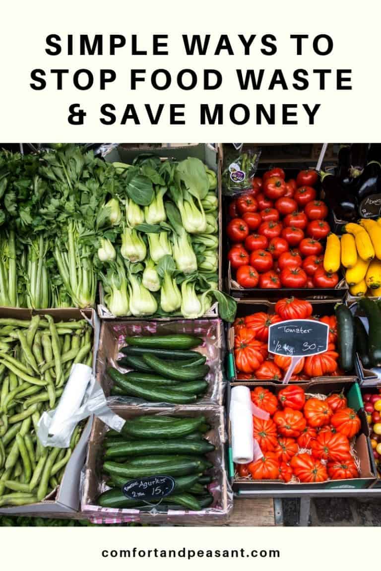 HOW TO SAVE MONEY AND STOP WASTING FOOD - Comfort & Peasant