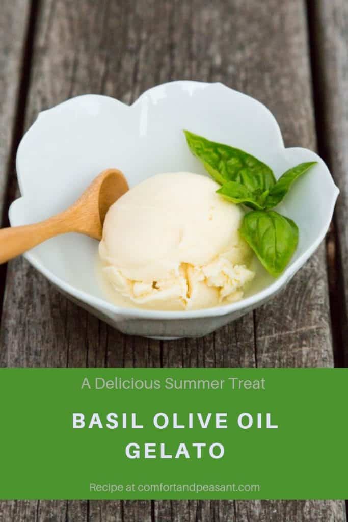 BASIL OLIVE OIL GELATO Comfort & Peasant