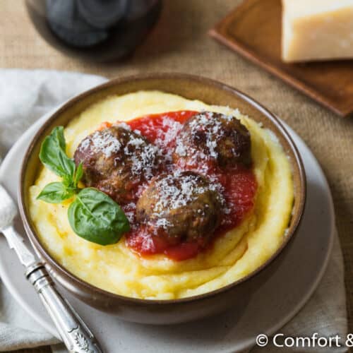ITALIAN MEATBALLS WITH TOMATO SAUCE Comfort & Peasant
