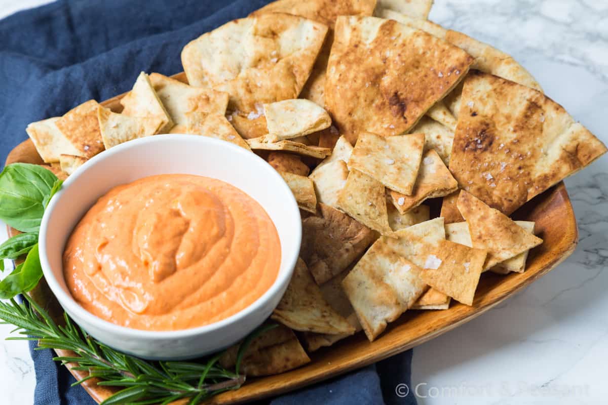 AIR FRYER PITA CHIPS - Comfort & Peasant