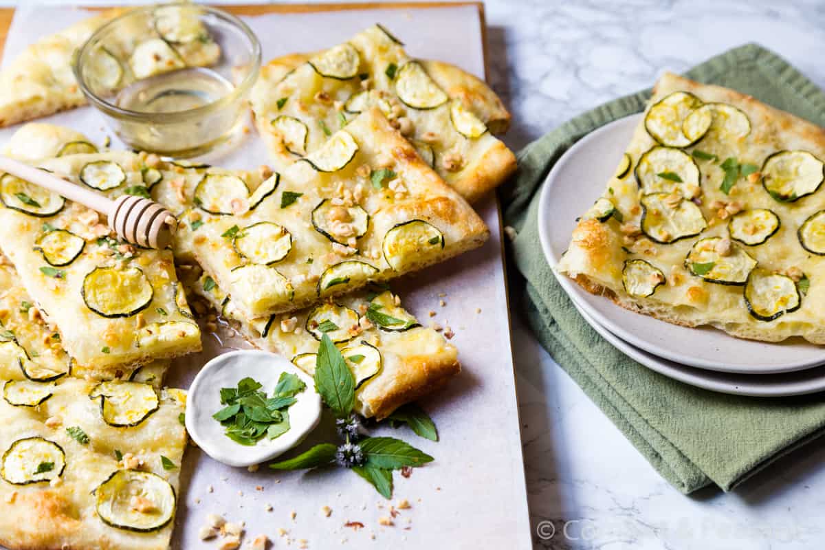 Sheet-Pan Zucchini Pizza